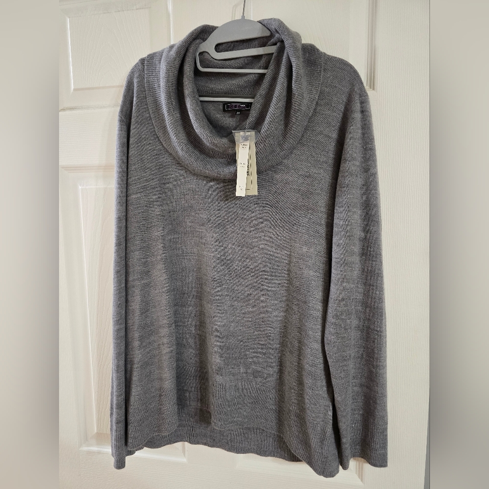 Heather Gray Effeci Woman Sweater 2xl